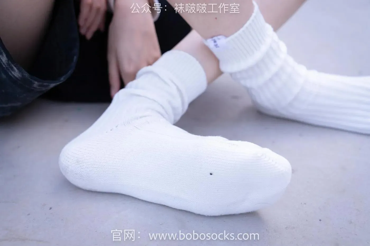 [BoBoSocks袜啵啵]NO.103 稚予-AJ篮球鞋、白棉袜、裸足 [134P]插图1